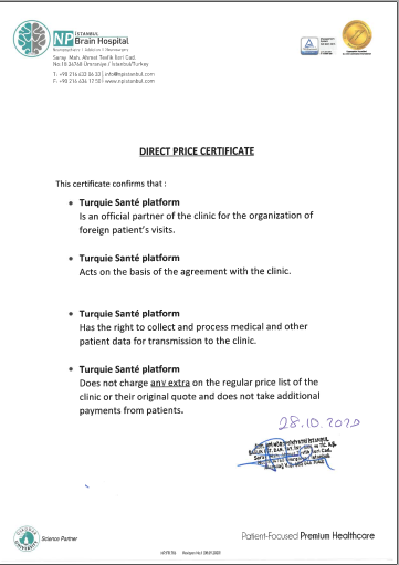 Certificat de Garantie de Prix Direct